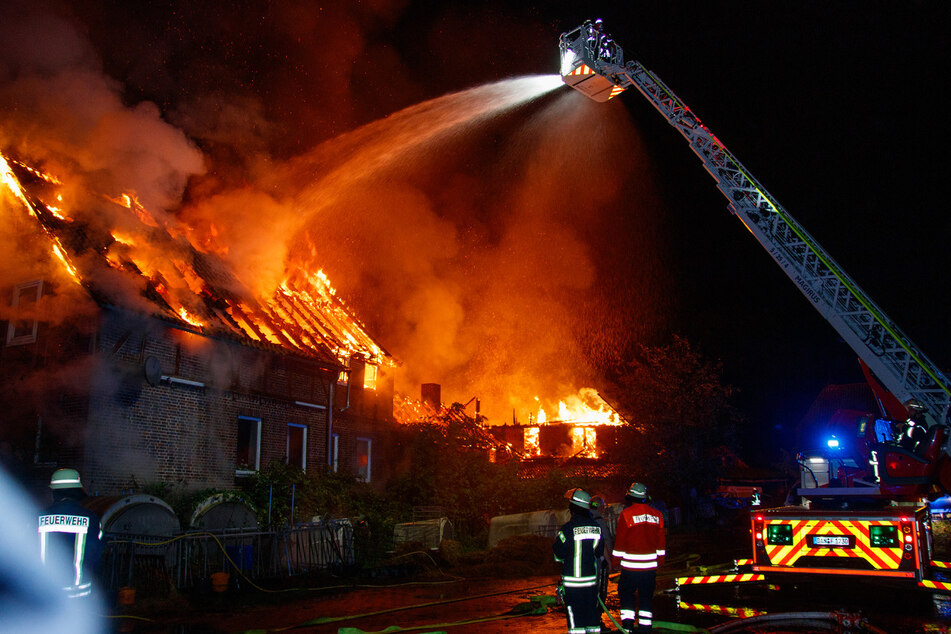 Rund 170 Einsatzkräfte der Feuerwehr kämpften gegen die Flammen.