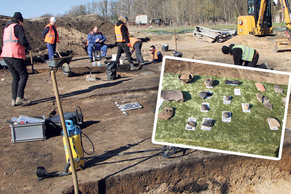 Grundriss von Archäologen per Drohne entdeckt: So wohnten die Sachsen vor 2500 Jahren