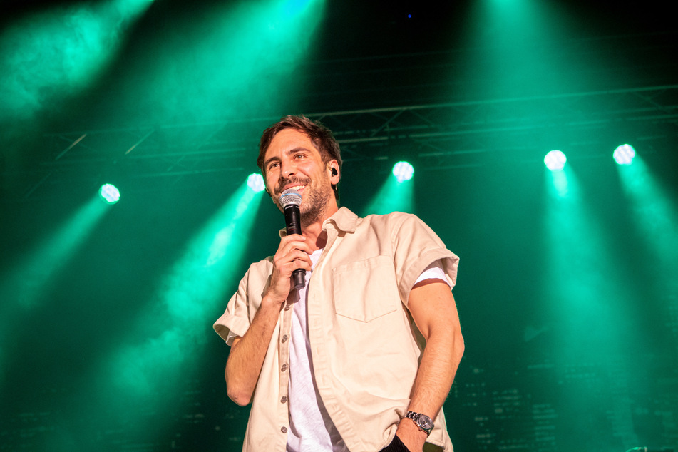 Max Giesinger (34) trat am Sonntag in Leipzig auf.