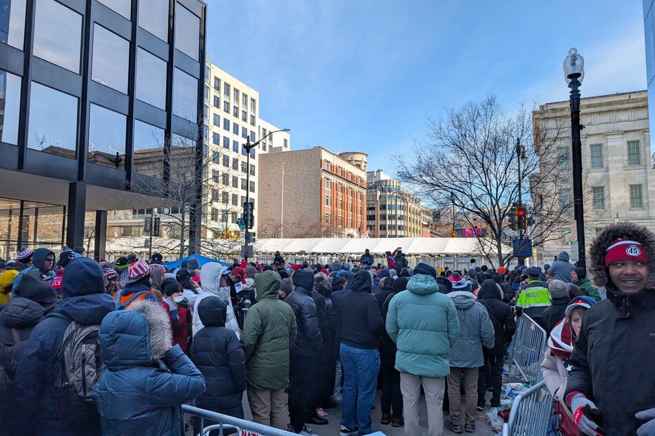 As Trump delivered his inaugural address at the Capitol Rotunda, Capital One Arena officially hit capacity as his supporters flooded the venue.