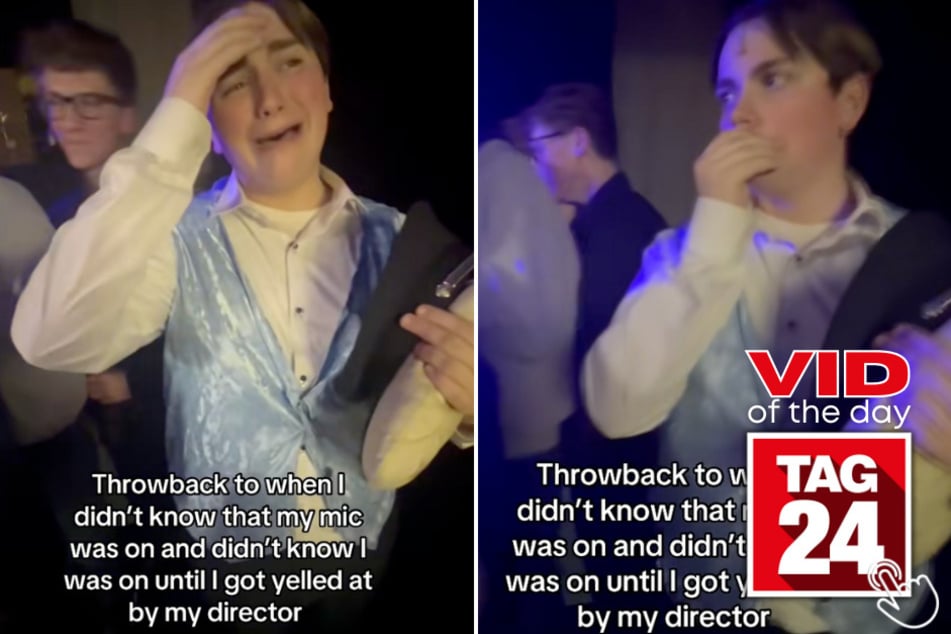 High school actor David Hume had an iconic mic fail when he didn’t know his backstage mic was still hot!