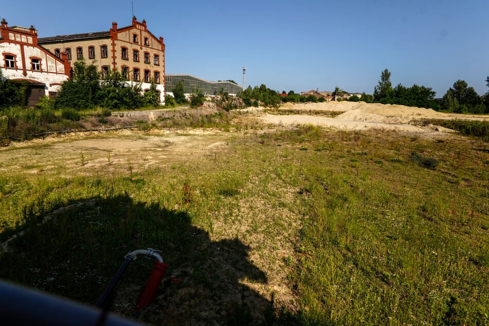 Baustelle für das neue Humboldt-Gymnasium auf dem Eschebach-Gelände.