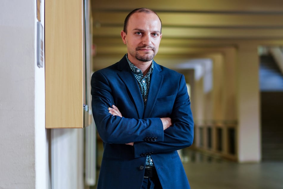 René Michel (35) ist stellvertretender Landesvorsitzender des Sächsischen Lehrerverbandes.