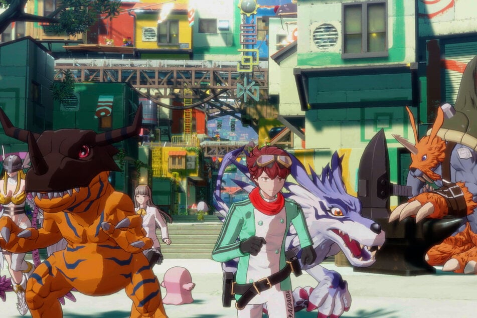 Hier und da trifft man auf einige bekannte Digimon.