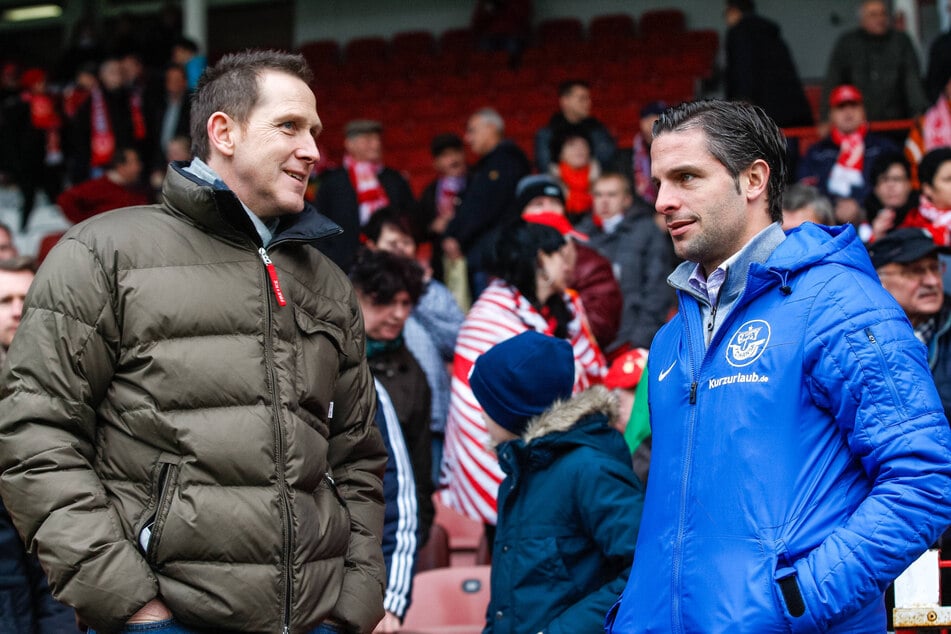Ex-Hanseat Sebastian Pelzer (heute 45, r.) war zu seiner aktiven Zeit häufig Gast im Stadion der Freundschaft. (Archivfoto)