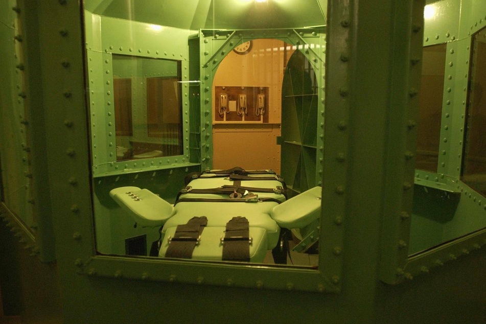 The San Quentin Prison execution chamber in Sacramento, California.