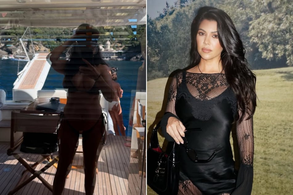 Kourtney Kardashian clapped back at a fan who asked whether she's pregnant again.