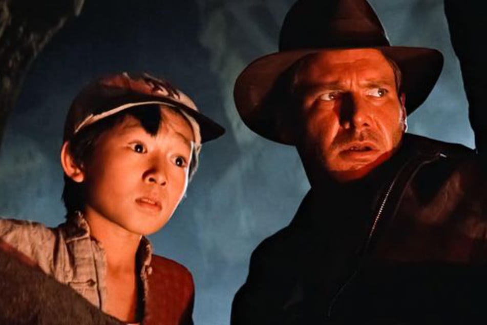 Ikonisches Filmduo: Harrison Ford als Abenteuer-Archäologe Indy und Ke Huy Quan als "Shorty" in "Indiana Jones und der Tempel des Todes".
