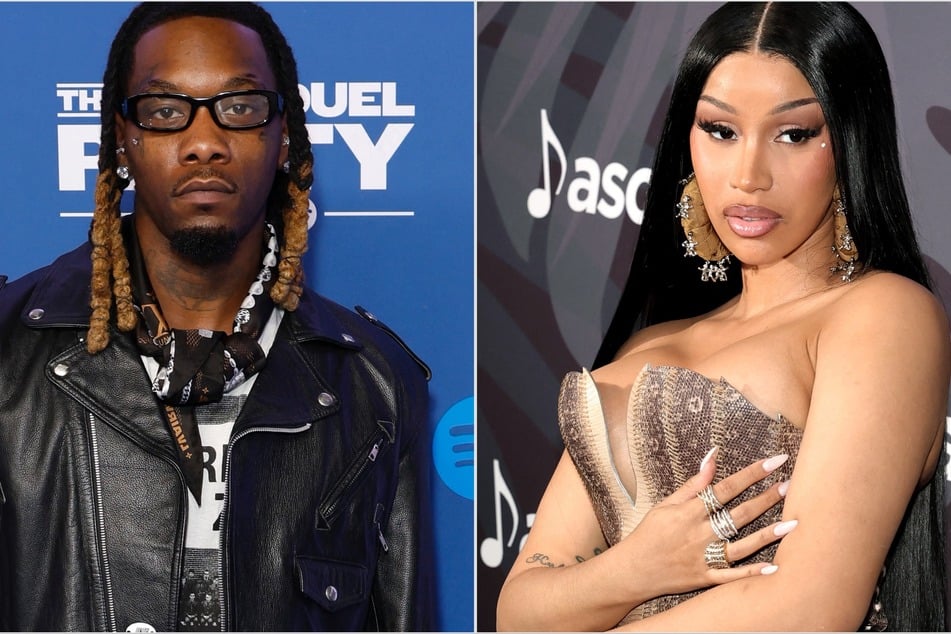 Offset (l.) praised his ex-wife Cardi B ahead of the release of her new album on Friday.