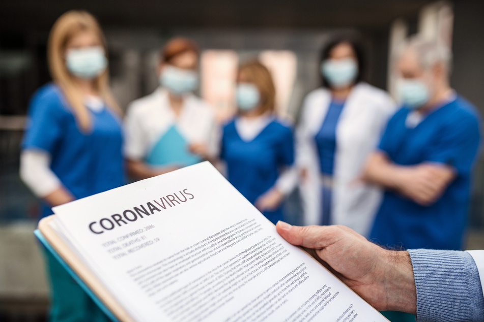 The coronavirus crisis has changed the working day in many hospitals (stock image).