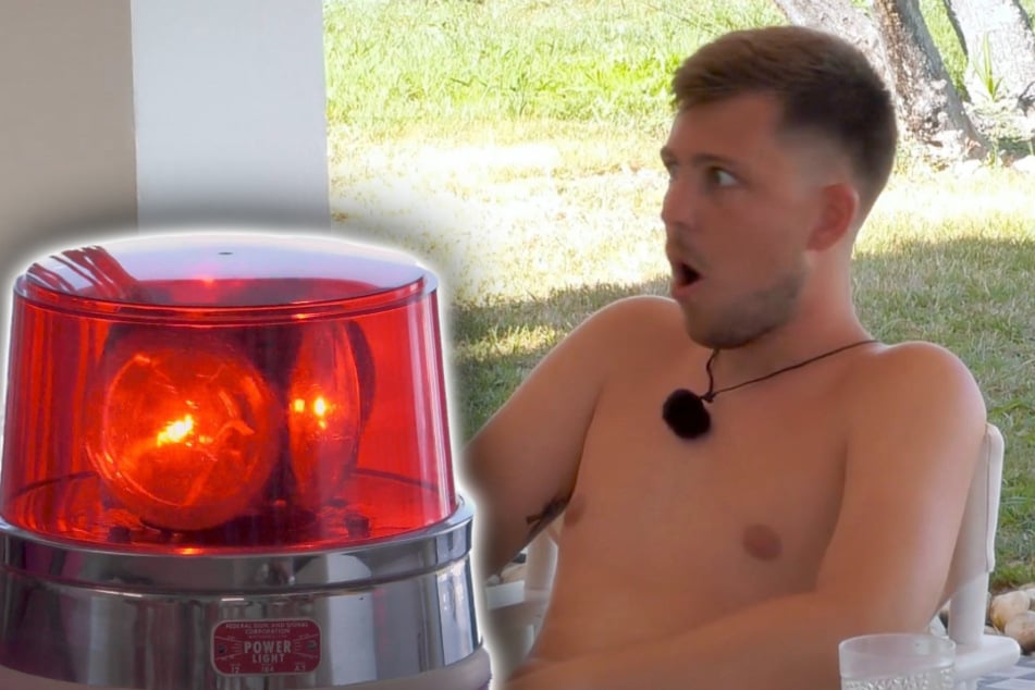 Jeremy (26) schwant nichts Gutes, als das "Temptation Light" in der Männer-Villa aufblinkt.