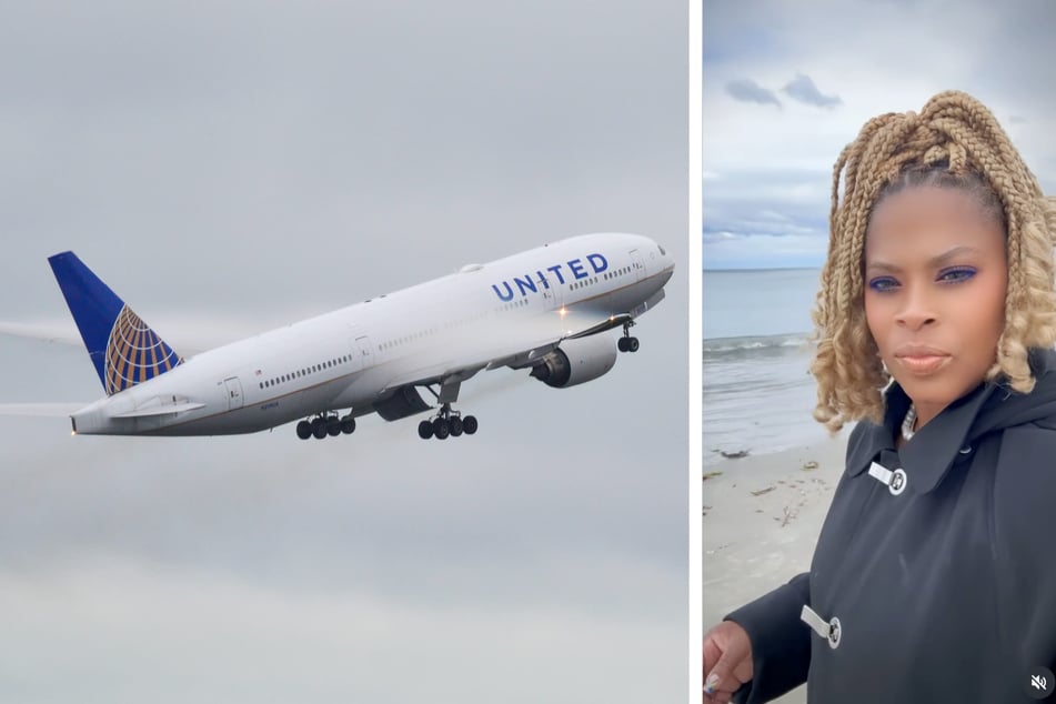 Auf einem "United Airlines"-Flug hat Stewardess Monique Harris (50) ein Baby vor einem Sturz bewahrt.
