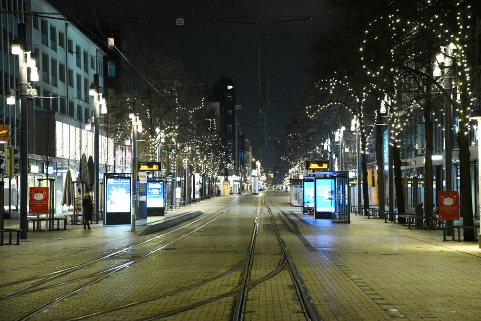 Gähnende Leere in der Innenstadt.