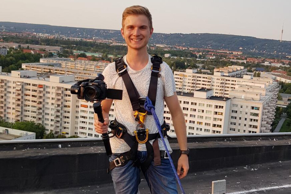 Hinter der Kamera: Philipp Rostig (20) ist für die Technik verantwortlich.
