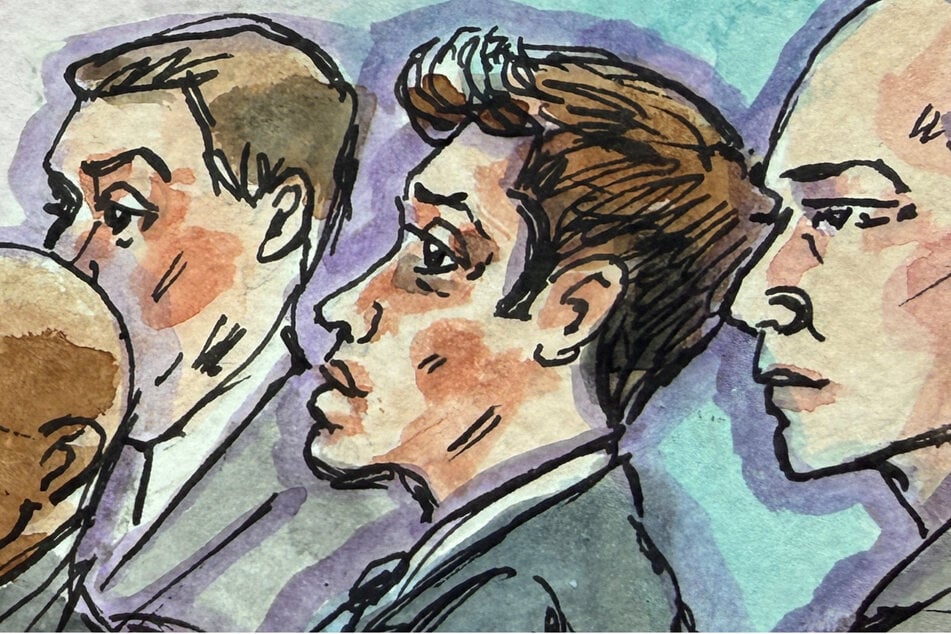 OpenAI CEO Sam Altman was seen in the courtroom by his lawyers.