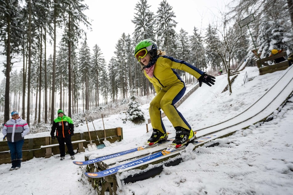 Der WSV Grüna plant im Rabensteiner Wald (Foto vom 27. Januar) eine Talentschmiede für junge Skispringer.