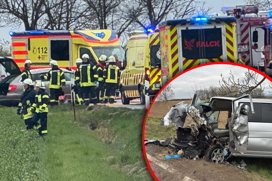 Heftiger Unfall bei Weißenberg: Autos nach Zusammenprall zerfetzt!