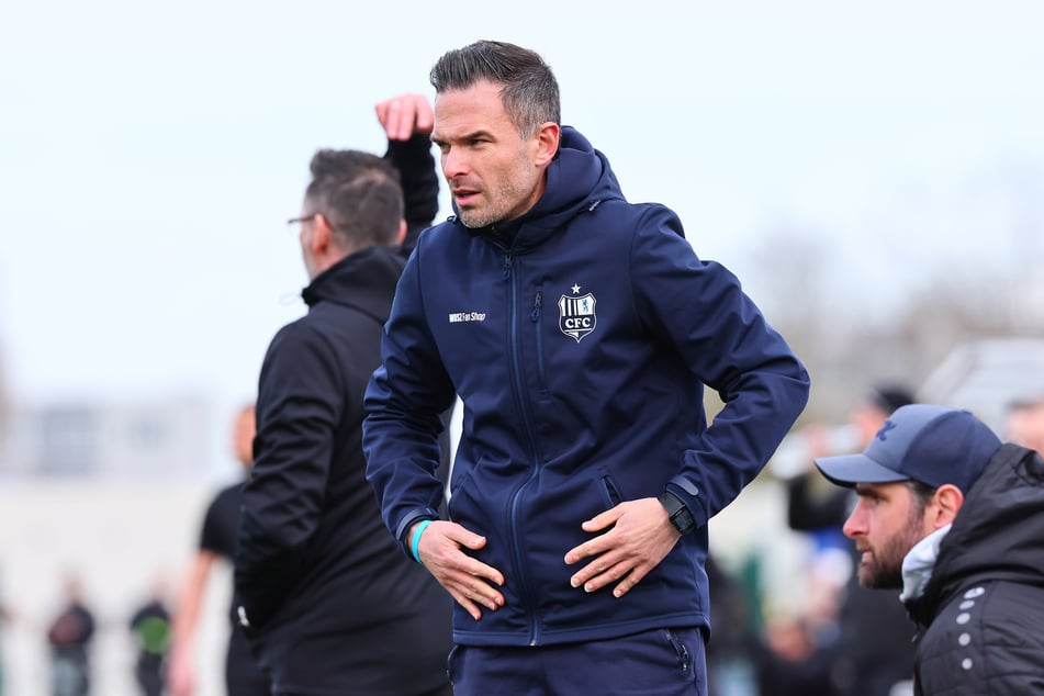 CFC-Coach Benjamin Duda (37) freute sich über den Sieg, doch über eine Aktion ärgerte er sich.