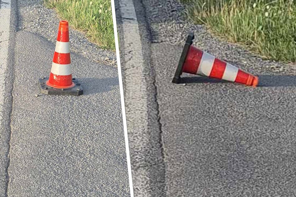 Liegende Kegel am Straßenrand: Was Ihr hier tun solltet