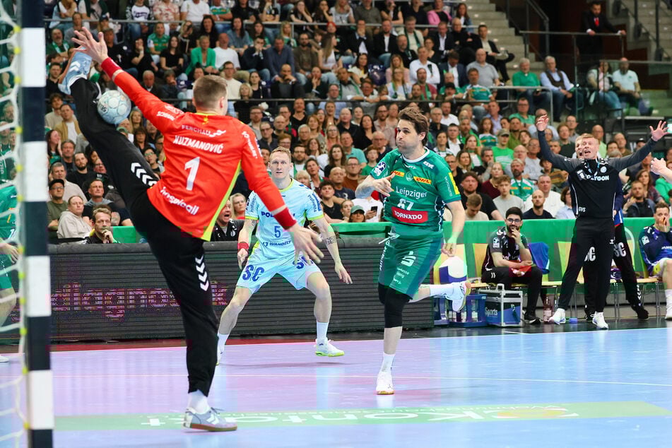 Arbeiten müssen die Leipziger auch an ihrer Wurfquote: Lediglich 58,82 Prozent der geworfenen Bälle zappelten in der bisherigen Saison im Netz – der zweitschlechteste Wert der Liga. (Archivfoto)