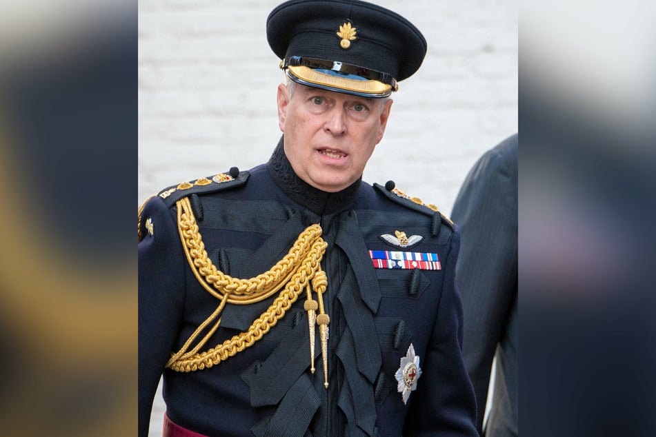 Prince Andrew in uniform at the ceremony celebrating 75 years since the liberation of Belgium.