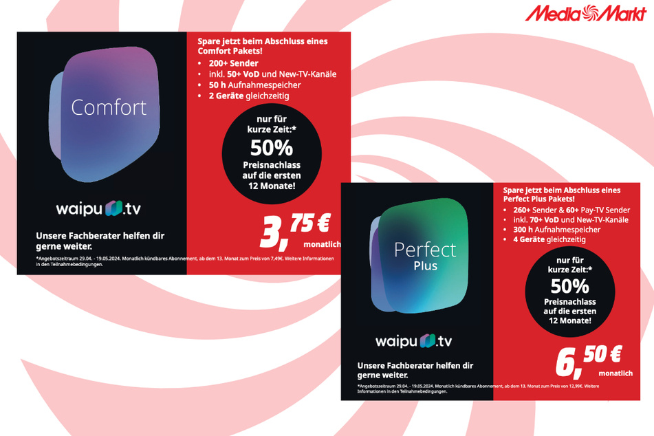 waipu.tv ab 3,75 Euro im Monat.