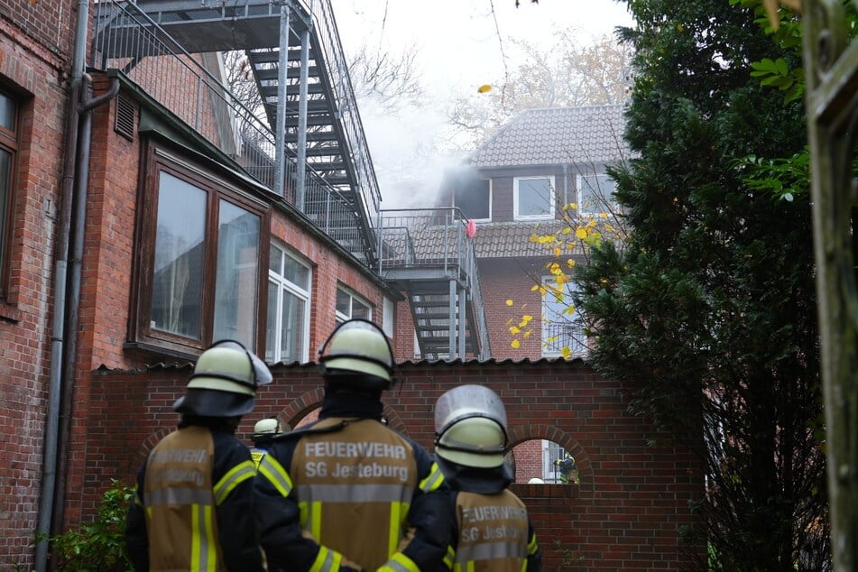 In einer Unterkunft für Geflüchtete in Jesteburg gab es einen Zimmerbrand.