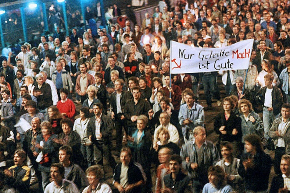 So sah es im Herbst 1989 auf den Leipziger Straßen aus. Die Friedliche Revolution nahm hier ihren Anfang.