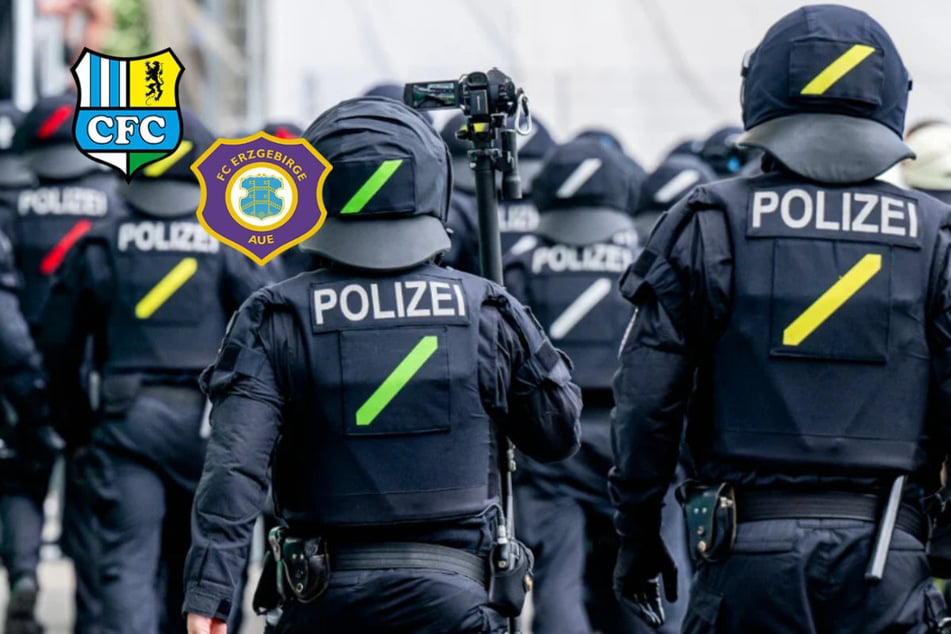 Pokal-Derby CFC gegen Aue: Mehrere hundert Polizisten vor Ort, Straßensperrungen