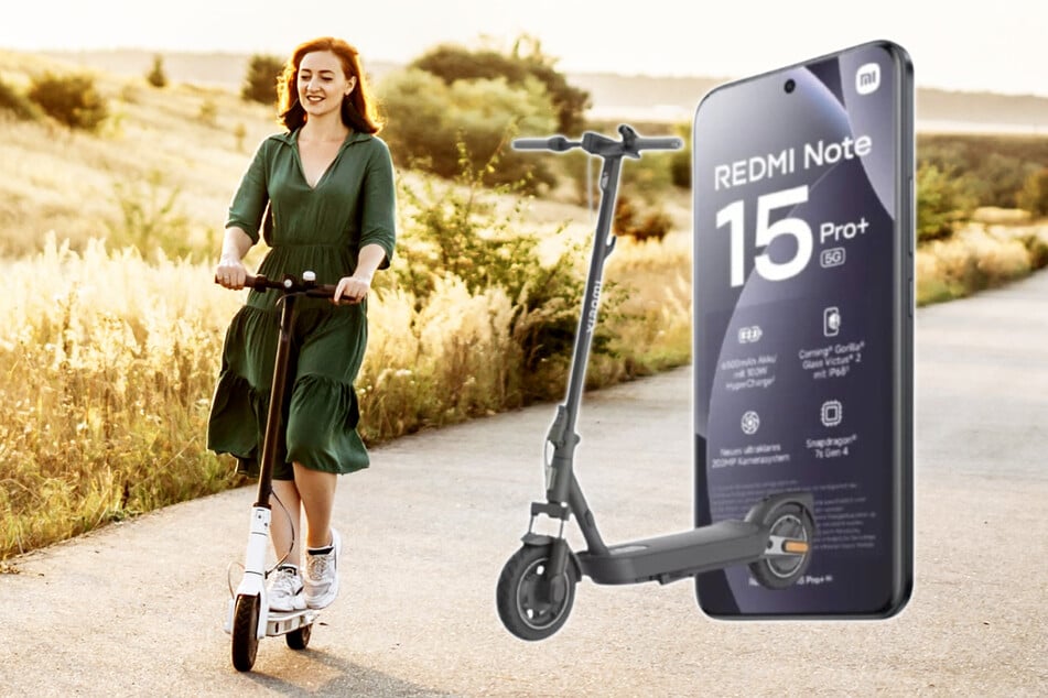 Xiaomi Redmi Note 15 Pro+ 5G plus E-Scooter gratis für einmalig 19 Euro bei Blau