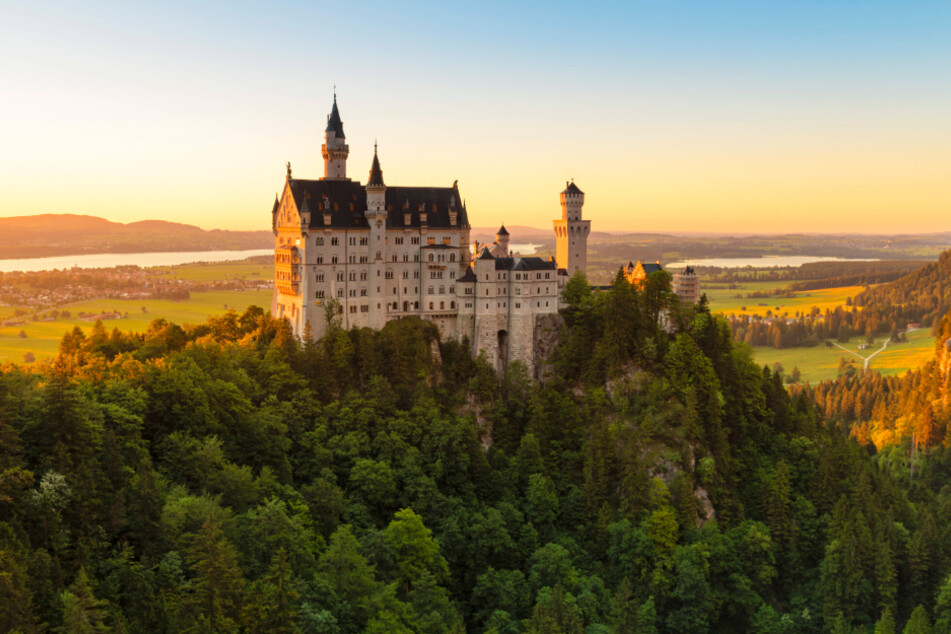 Das Schloss Neuschwanstein.