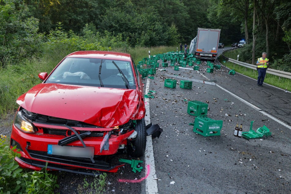 Die Fahrerin des VW Polo kam mit dem Schrecken davon.