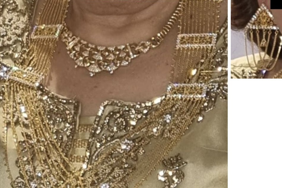 Auch dieses goldene Schmuckstück befindet sich unter dem Diebesgut des Raubüberfalls.