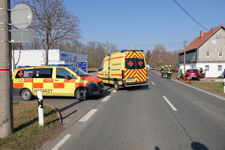 Die Bahnhofstraße in Klingenberg musste vorübergehend gesperrt werden.