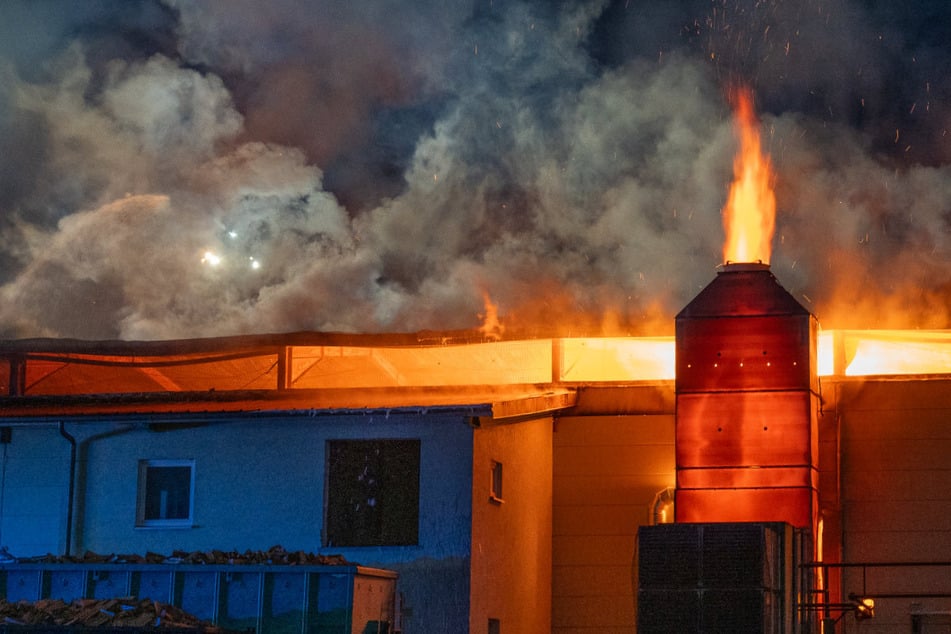 Millionenschaden an Lagerhalle: Kameraden kämpfen stundenlang gegen die Flammen