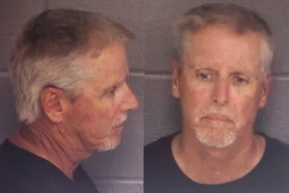 Colin Gray, father of 14-year-old suspected Apalachee High School shooter Colt Gray, is pictured in police booking photos released by the Barrow County Sheriff's Office.