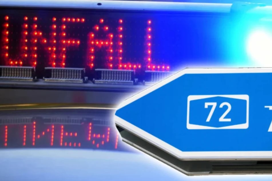 Auf der A72 kam es am Samstag zu einem Unfall, die Autobahn musste gesperrt werden. (Symbolbild)