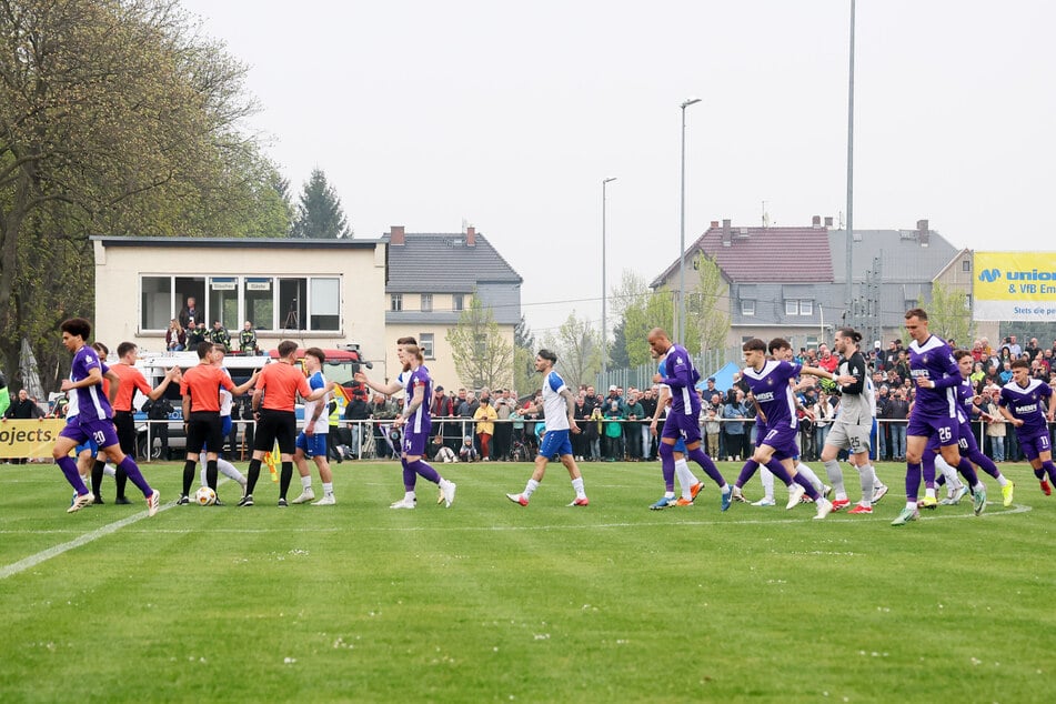 Beim letzten Sachsenpokal-Halbfinale liefen die Veilchen in Glauchau auf.
