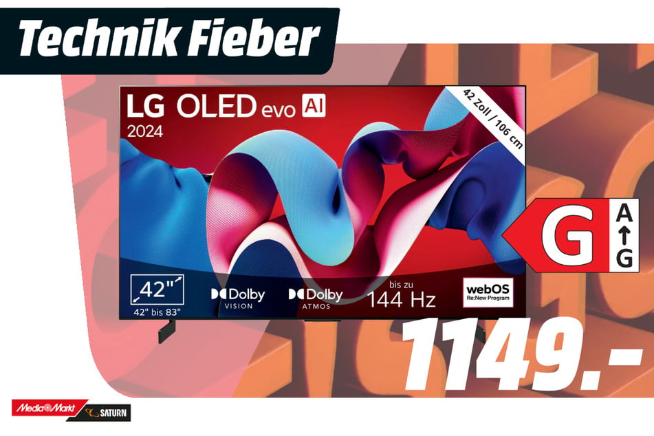 42-Zoll LG-Fernseher für 1.149 Euro.