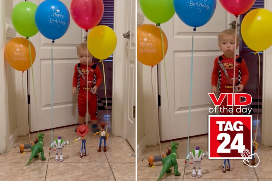viral videos: Viral Video of the Day for July 4, 2025: Toddler has priceless reaction to Toy Story characters' birthday surprise!