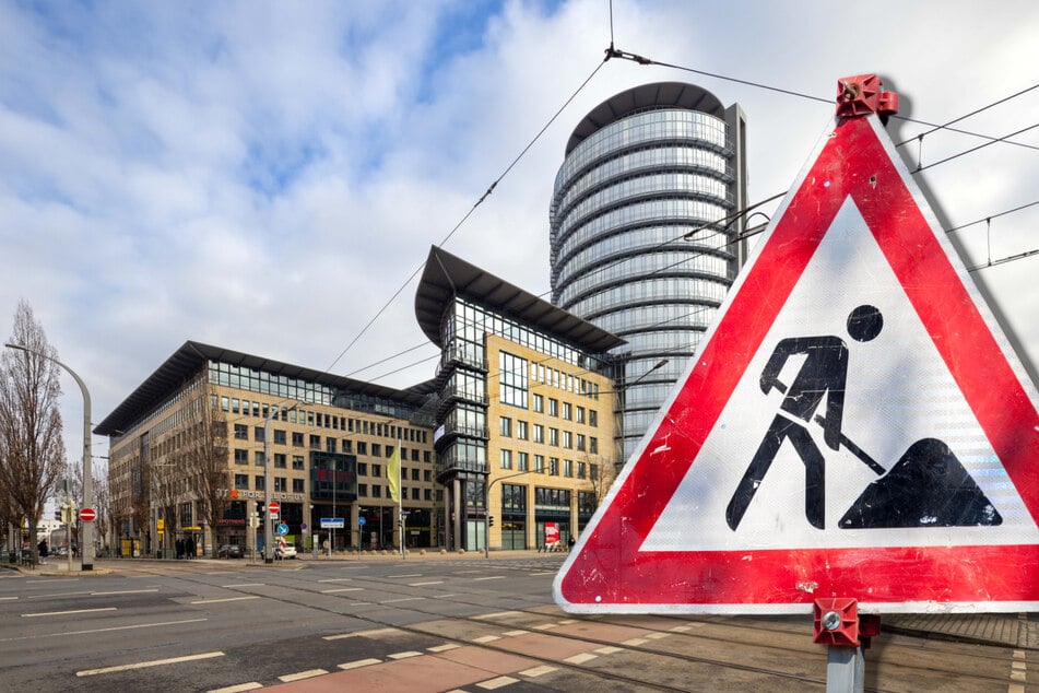 Spur Richtung Marienbrücke dicht: Verkehr durch Dresdner Baustelle eingeschränkt