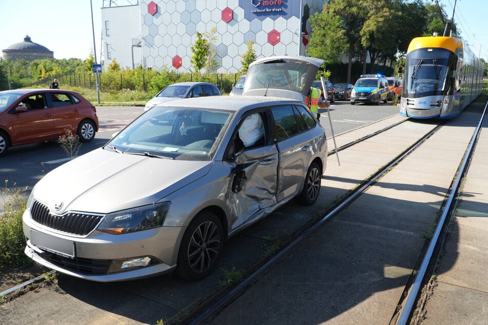 Dienstagnachmittag krachte es auf der Zwickauer Straße in Leipzig.