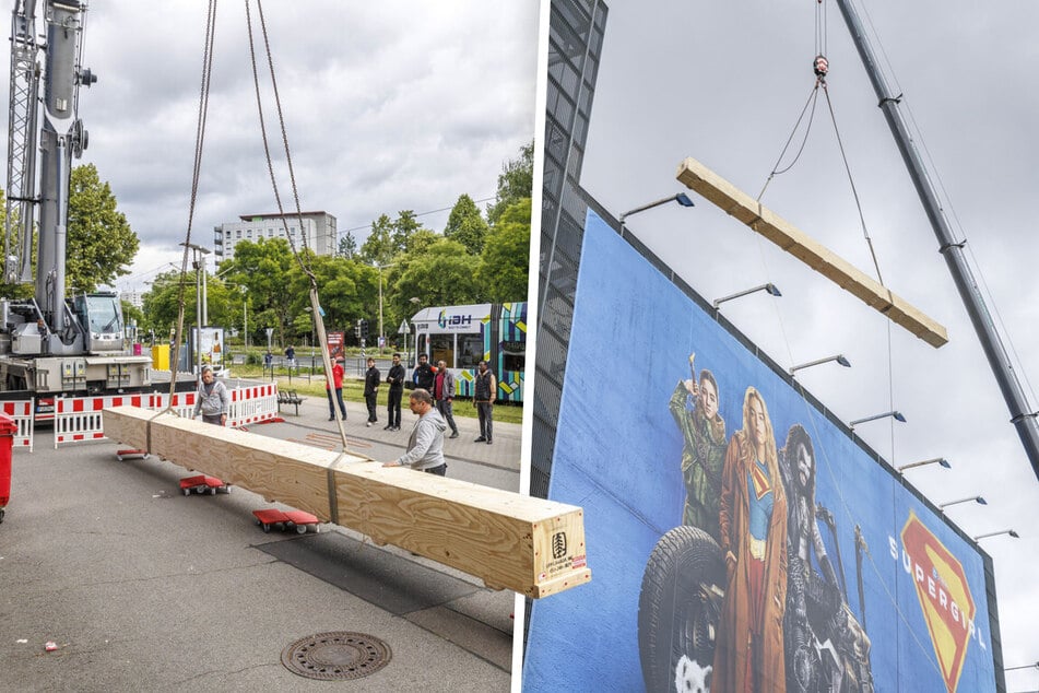 Die XXL-Leinwand wurde vergangene Woche ins Kino gebracht.