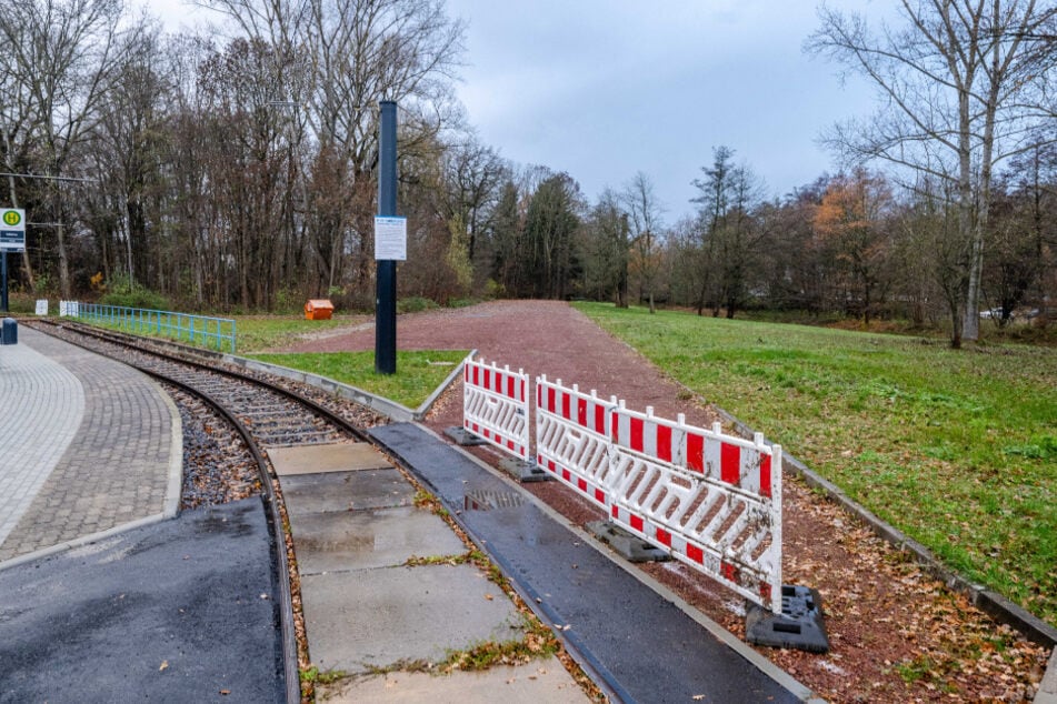 Der fertige P+R in Schönau ist seit Monaten mit Baken abgesperrt, als sollte niemand zu nah an die peinliche Baustellen-Idylle heran.