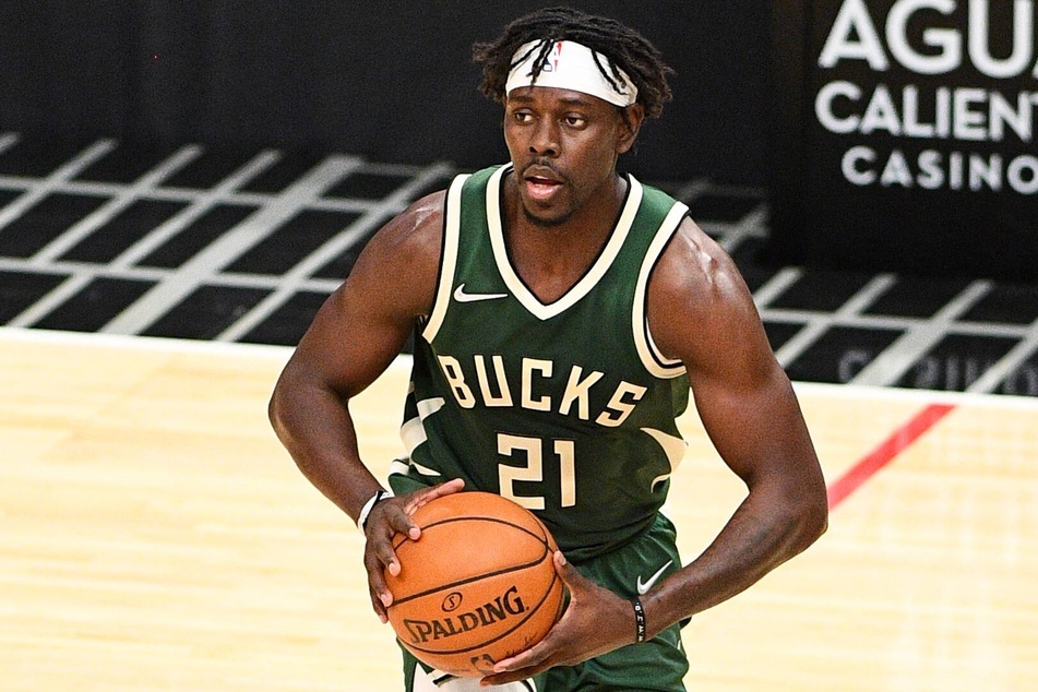 Bucks Guard Jrue Holiday led his team with 23 points in their win over the Hawks