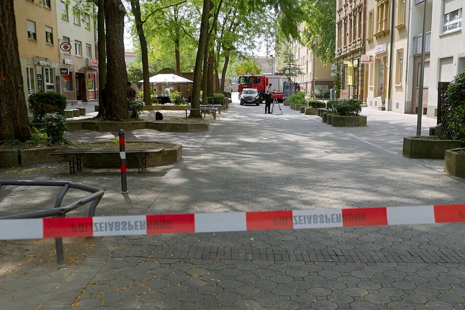 Der betroffene Bereich in Hemshof wurde abgesperrt.