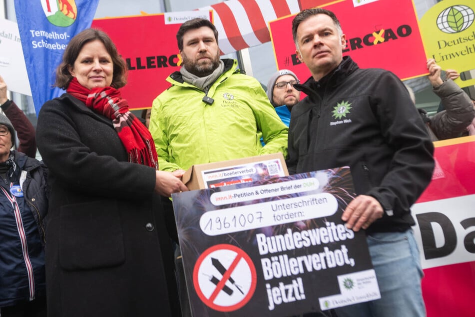 Die Gewerkschaft der Polizei Berlin und die Deutsche Umwelthilfe setzen sich gemeinsam für ein bundesweites Böllerverbot ein.
