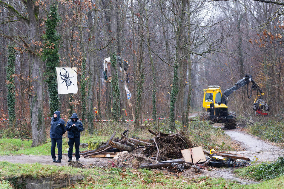 Die Rodungen in einem Waldgebiet in Dietenbach sollen bald weiter gehen.