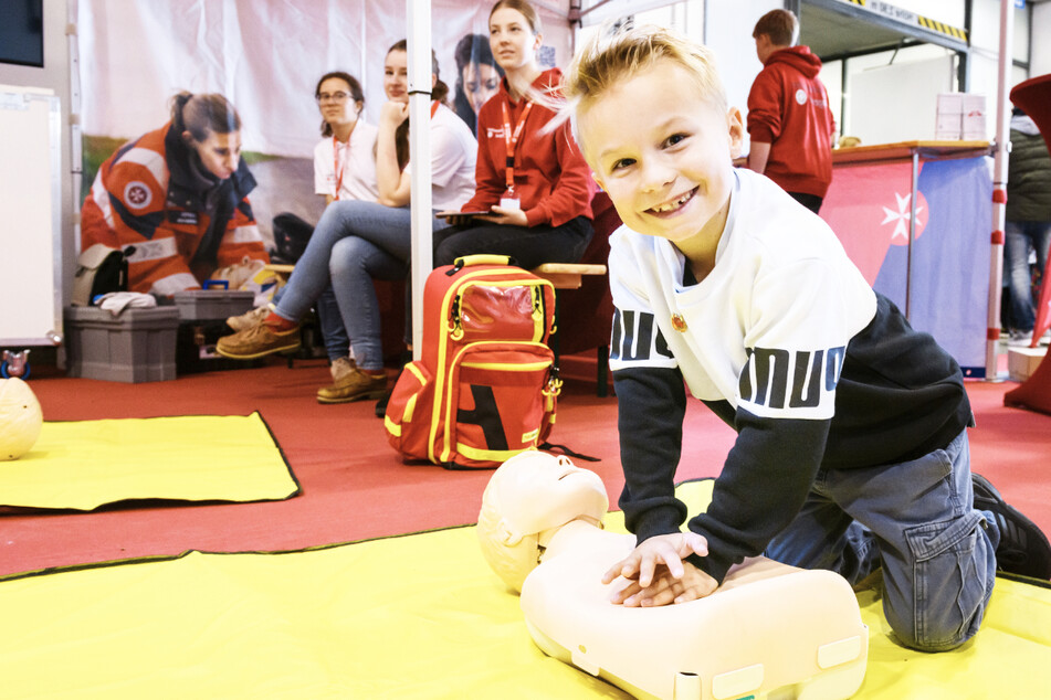 Sicherheit und der Schutz anderer ist wichtig, das bekommen schon die Kleinsten auf der Messe vermittelt.