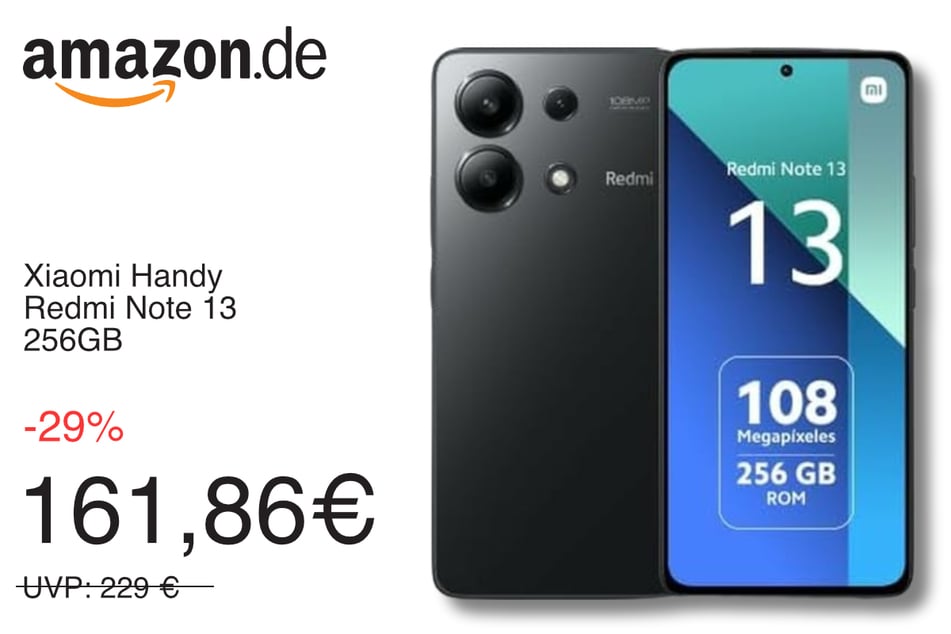 Das Xiaomi Redmi Note 13 gibt's bei Amazon und ist bestens auf die SIMon Flex-Tarife zugeschnitten.